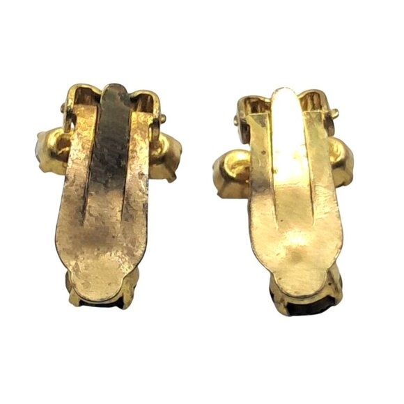 Vintage Rhinestone Jewelry Set Brooch Earrings Purple Aurora Borealis - Picture 7 of 8